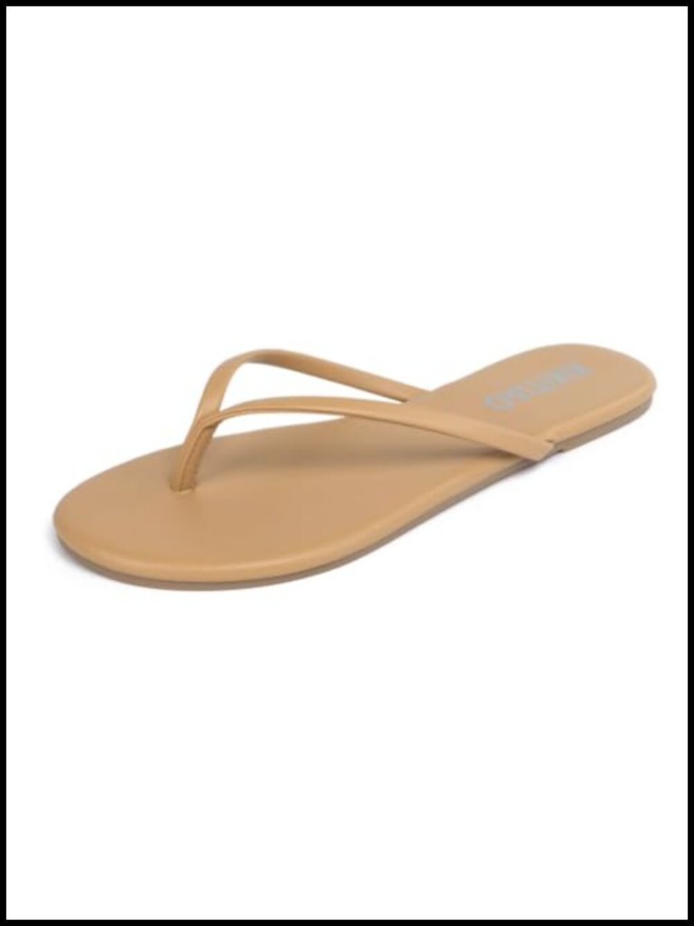 Women PU Leather Flip Flops Thong Sandals Lightweight Yoga Beach
